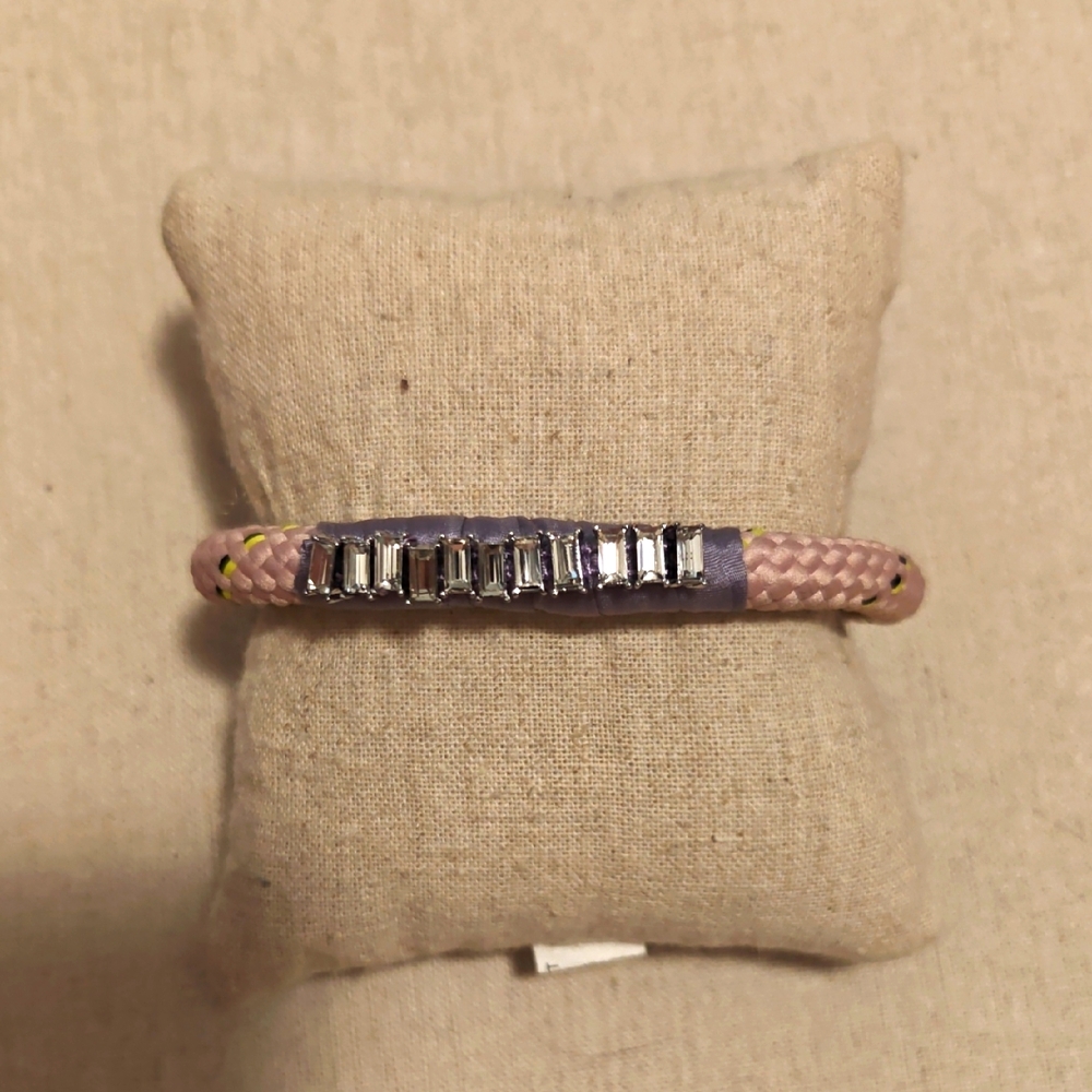 Elegant Pink and Silver "Know The Ropes" Bracelet